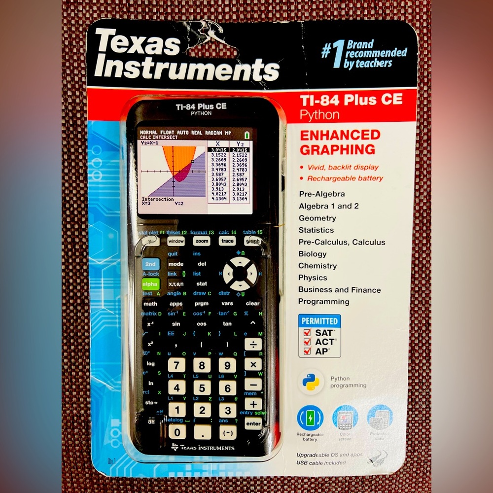 Texas Instruments® TI-84 Plus CE Graphic Calculator Python
